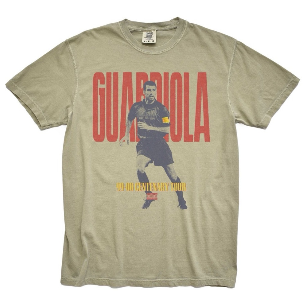 Pep Guardiola Graphic T-Shirt FC Barcelona Size M Soccer Football